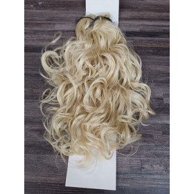 *613 Platinum blonde, velcro  urly ponytail  5cm by ProExtend
