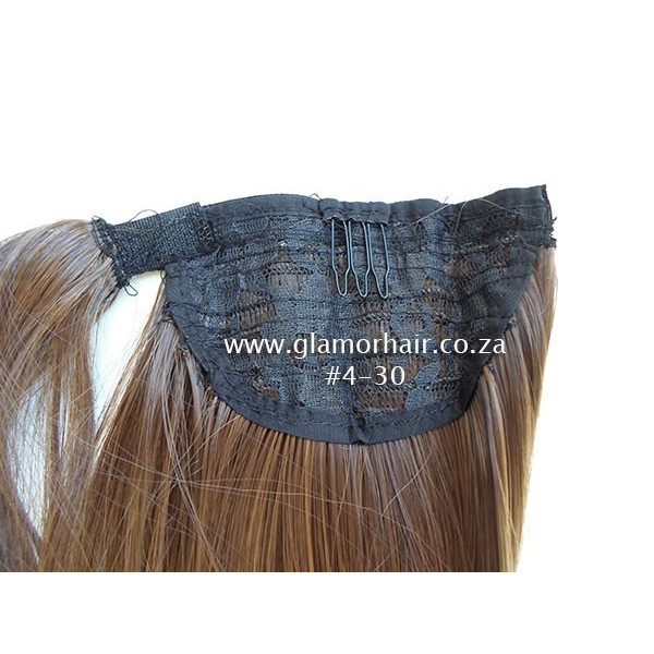 *4-30 Warm chestnut, velcro straight ponytail 55cm by ProExtend