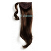 *6 Chestnut brown, velcro straight ponytail 55cm by ProExtend (EFR)-9