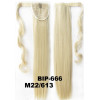 *22-613 Light blonde mix, velcro straight ponytail 55cm by ProExtend (EFR)24H88