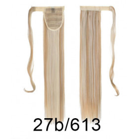 *27B-613 Natural golden blonde mix, velcro straight ponytail 55cm by ProExtend (EFR)