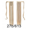 *27B-613 Natural golden blonde mix, velcro straight ponytail 55cm by ProExtend (EFR)