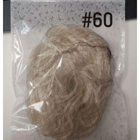 *60 White blonde mix XL size 100% human hair scrunchie