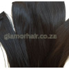 *2 Dark brown 60cm Strai ht S nt etic 3pc XXL clip in hair extensions
