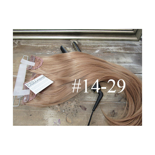 *14-29 Ash medium blonde mix  0c  St ai ht Synthetic 3pc XXL clip in hair extensions
