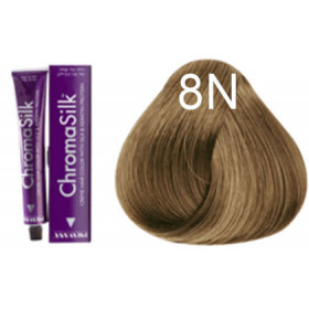 8N Natural blonde Pravana Chromasilk permanent dye +100ml 20vol developer