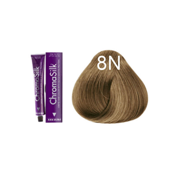 8N Natural blonde Pravana Chromasilk permanent dye +100ml 20vol developer