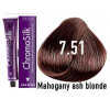 7.51 Mahogany ash blonde Pravana chromasilk permanent dye +100ml 20vol developer