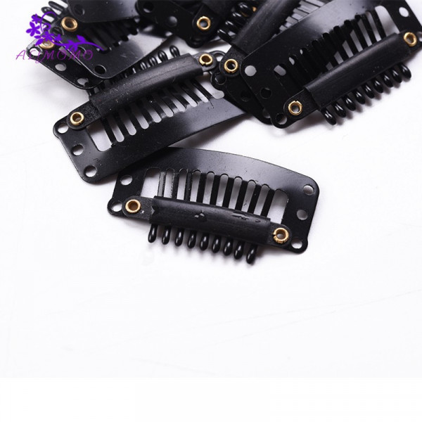 Amazon.com : Dreamlover Wig Clips to Secure Wig, Clips for Hair Extensions,  6 Teeth, 30 Pieces Black : Beauty & Personal Care