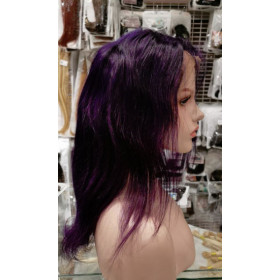 14-16" 13x4 100% Remy human hair purple lace front wig by True Icon