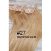 *27 Strawberry blonde 60cm Straight Synth t c 3pc XXL clip in hair extensions