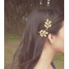 Olive branch gold color small clip