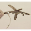 Starfish hair clip antique silver metal