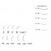 (J curl) Super soft mink fur single strand eye lashes extensions, 3 sizes per box