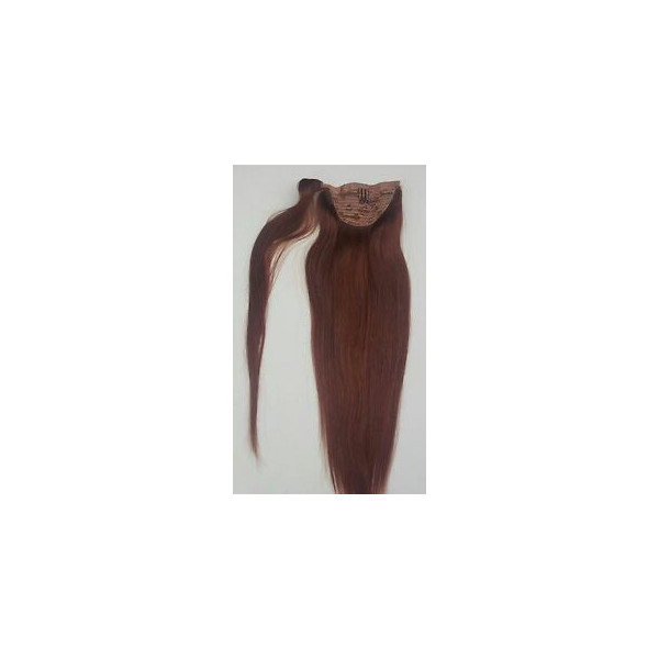 35cm basic Velcro 100% Brazilian human hair  wrap around on ponytail