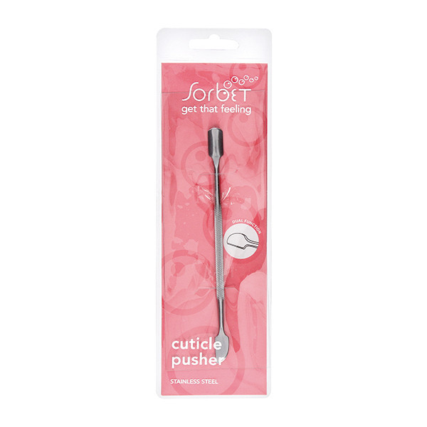 Sorbet stainless steel cuticle pusher & cleaner