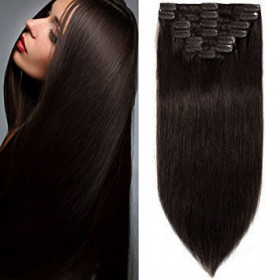SALE 40cm (16") XXL 7pc clip in - Brazilian remy human hair