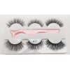 Style 301- 3 pairs +applicator 3D Mink multi layer strip lashes A15