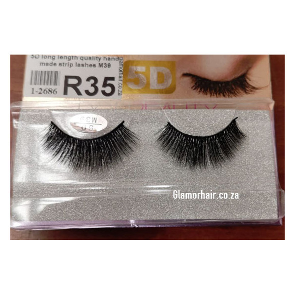 5D long length quality hand made strip lashes M39