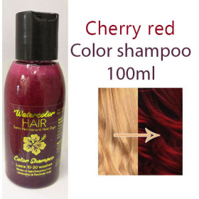Cherry red color shampoo se i permanent dye - watercolor hair 100ml