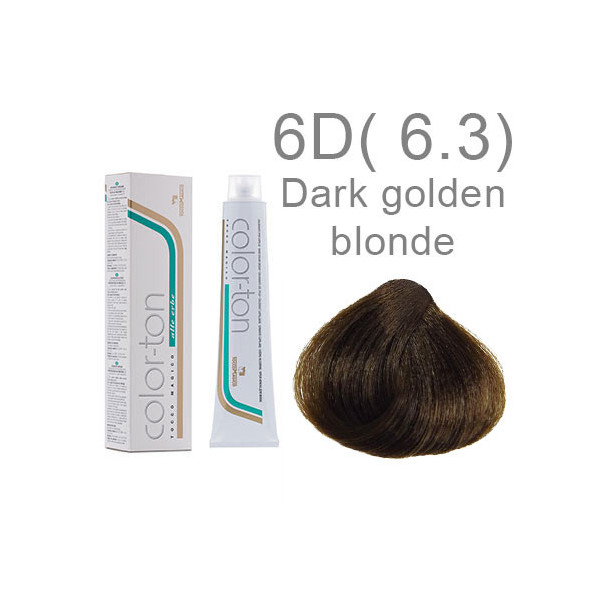 6D(6.3) Dark golden blonde Colorton professional (made in Italy) 100ml +100ml 20 vol developer