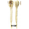 *613 Beach platinum blonde long braided draw string pony tail, synthetic hair