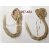 *M27-613 Golden blonde mix, long braided draw string pony tail, synthetic hair
