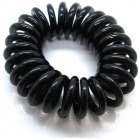 Small Black & color phone wire hair band, extra hold (Price per piece)