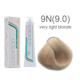 9N(9.0) Very light blonde Colorton professional (made in Italy) 100ml +100ml 20 vol developer