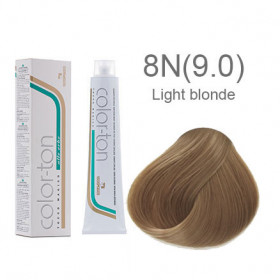 8N(8.0) Light blonde Colorton professional (made in Italy) 100ml +100ml 20 vol developer