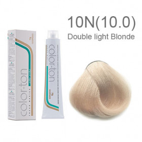 10N (10.0) Double light blonde Colorton professional (made in Italy) 100ml +100ml 20 vol developer