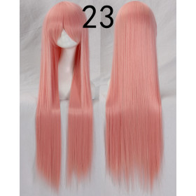 Pastel peach long fringe straight cosplay wig (PL-099-23)