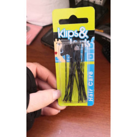 Klips &Kurls black hair bun pin