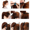 Color 2 Deep waves 35cm basic 100% Brazilian human hair tie on ponytail