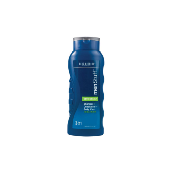 SALE Marc Anthony menStuff Sport energy shampoo, conditioner & body wash with cool menthol 380ml