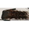 SALE! *2/4 Dark brown, deep wave 45cm XXL Brazilian human hair tie on ponytail