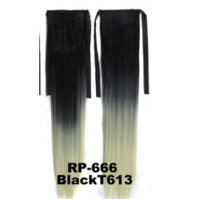 Ombre *1-613 , tie on straight ponytail 55cm by ProExtend