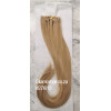 *M27/613 Strawberry blonde mix 55-60cm clip in hair extensions 10pc set- straight, Synthetic hair