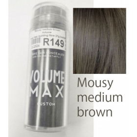 Mousy medium brown Volume max Hair building fibre 27g bottle