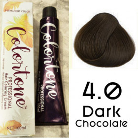 4.0 Dark Chocolate Colortone professional  100ml +100ml 20 vol developer
