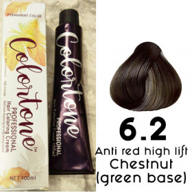 6.2 Anti red high lift chocolate (green base) Colortone professional 100ml +100ml 20 vol developer