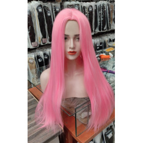 Bubblegum pi k mid parting straight cosplay wig (90C)