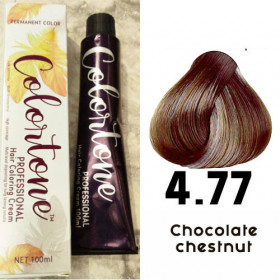 4.77 Chocolate chestnut brown Colortone professional  100ml +100ml 20 vol developer