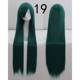 Pine green long fringe straight cosplay wig (019)