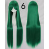 Emerald green long fringe straight cosplay wig (006)