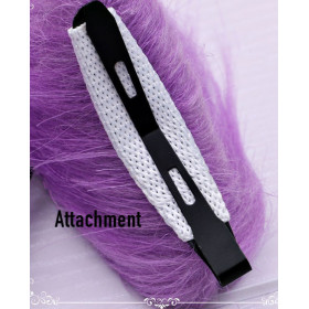 Lynx ears pair (brown white). Clip on hair pin with alice band, synthetic fur