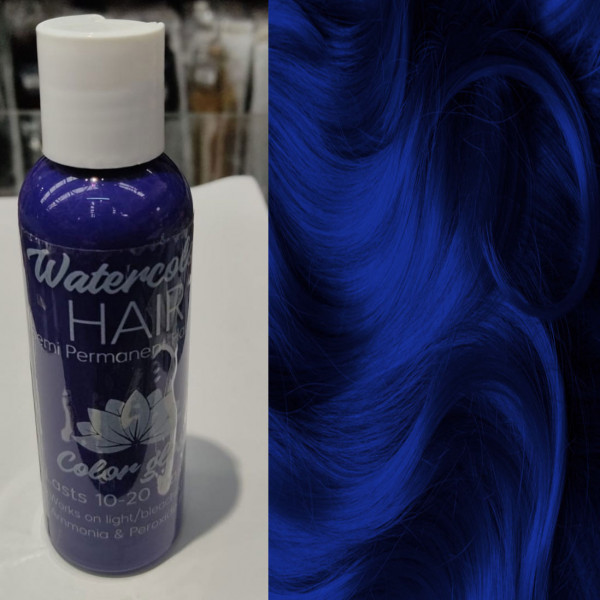 Diamond blue color Watercolor hair semi permanent dye 100ml