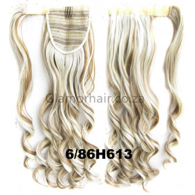 *14-613 Medium beige light blond   ix, velcro wavy ponytail 55cm by ProExtend