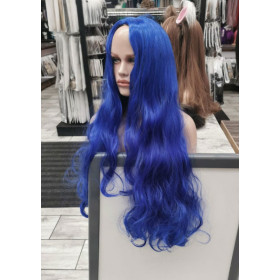 Diamond blue mid parting wavy cosplay wig (61C)