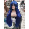 Diamond blue fringe straight cosplay wig code 31 (61C)